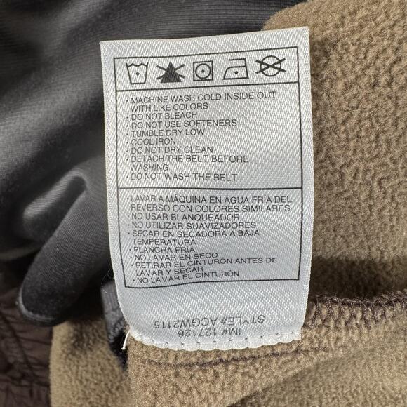 Nike ACG Jacket Womens Large Brown Softshell Hooded Belted Long Fleece Lined - Picture 15 of 16